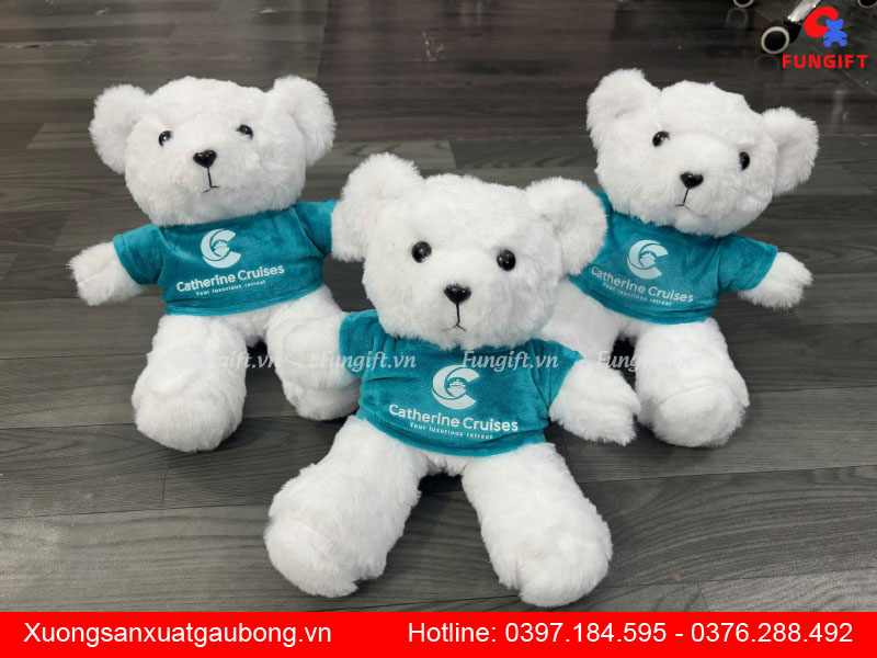 Sản xuất gấu bông in logo tại xưởng