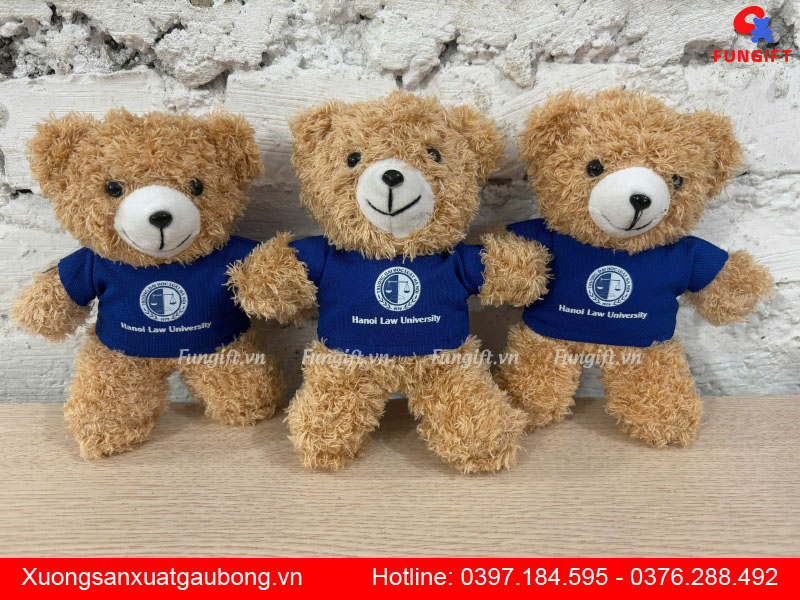 Gấu bông mini in logo
