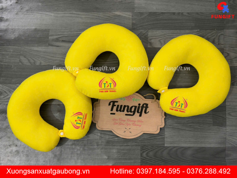 Gối chữ U giá rẻ in logo tại xưởng