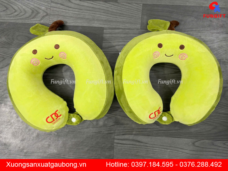 Gối chữ U tựa cổ hình thú đi du lịch, đi xe ô tô, ngồi văn phòng