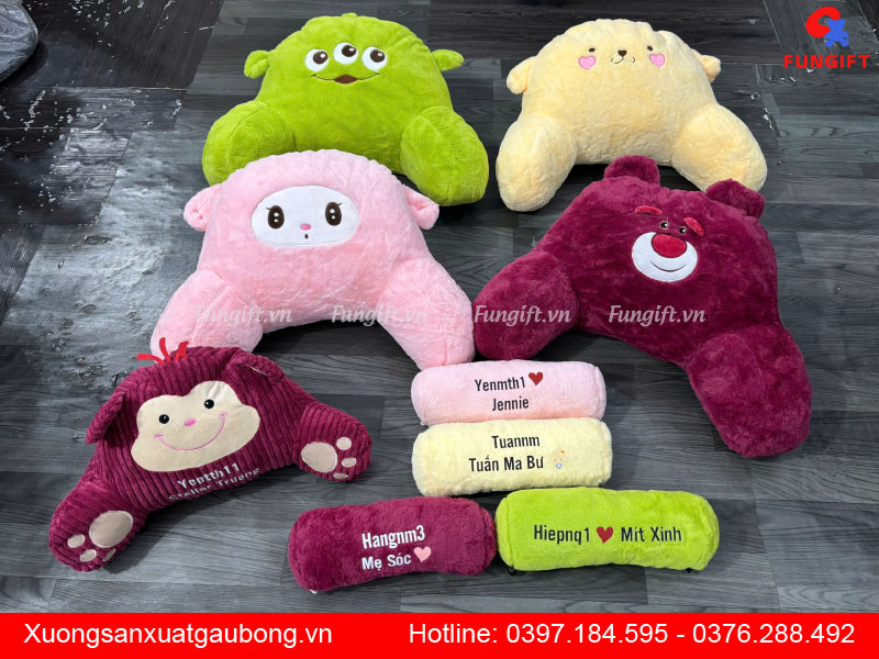 Gối đệm tựa lưng văn phòng hình thú giá rẻ
