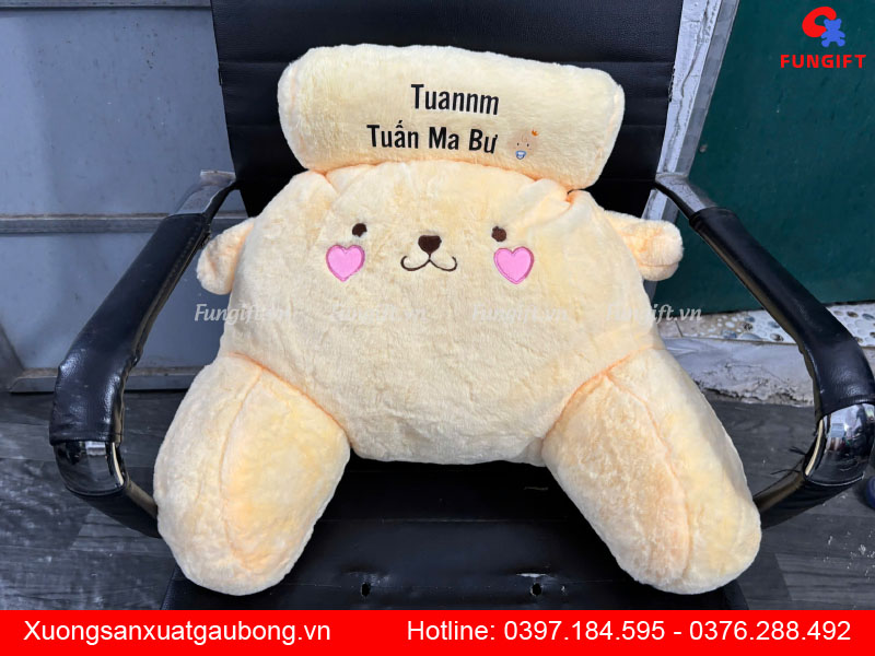 Gối đệm tựa lưng văn phòng hình thú