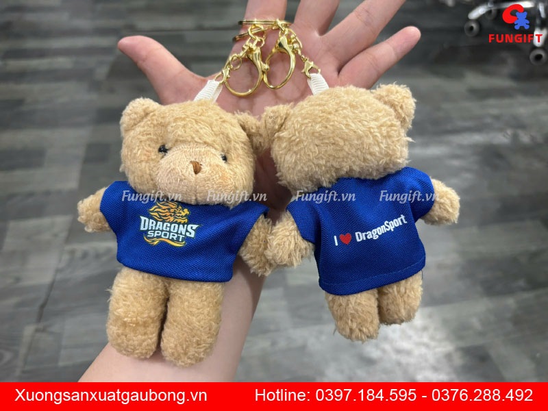 Xưởng làm móc khoá gấu bông theo yêu cầu