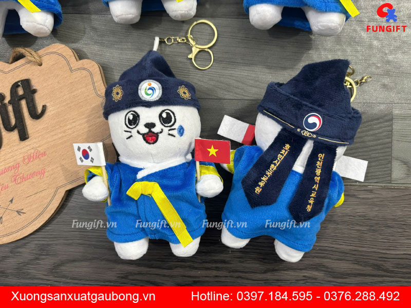 Xưởng sản xuất móc khoá gấu bông