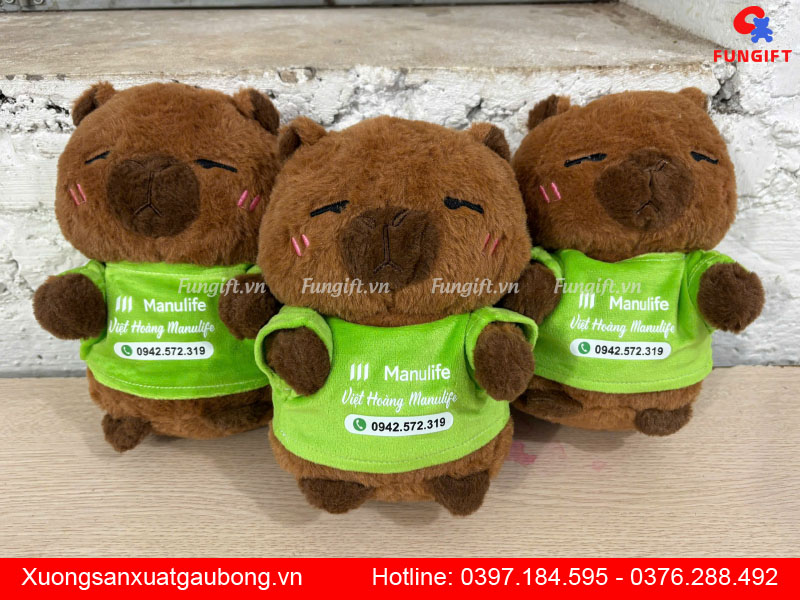 Đặt in capybara nhồi bông làm quà tặng