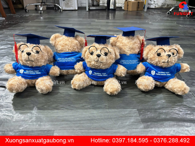 Đặt in gấu bông cử nhân làm quà tặng