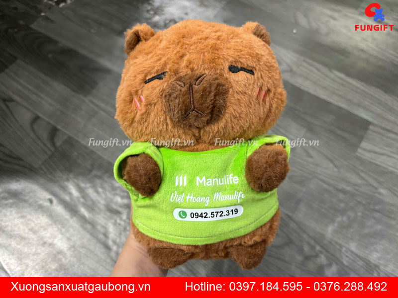 Gấu bông capybara in theo yêu cầu