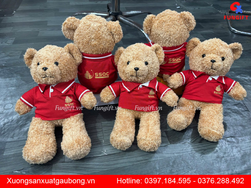 Mẫu gấu bông in logo làm quà tặng