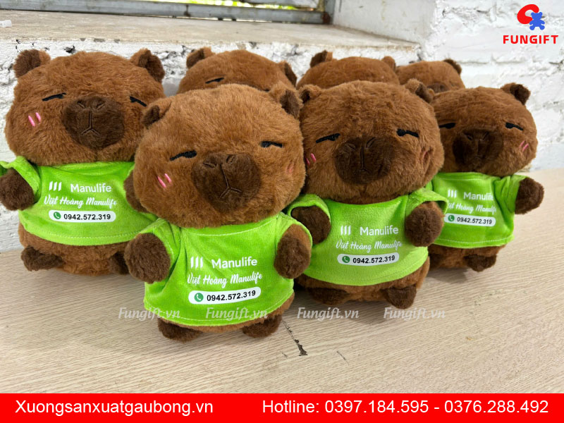 Quà tặng gấu capybara in số lượng lớn