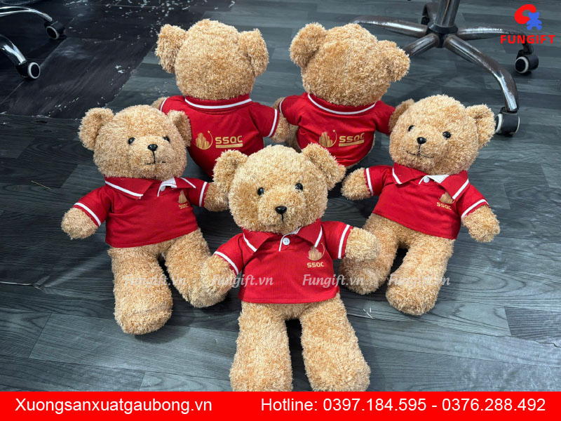 Sản xuất gấu bông in logo Hà Nội