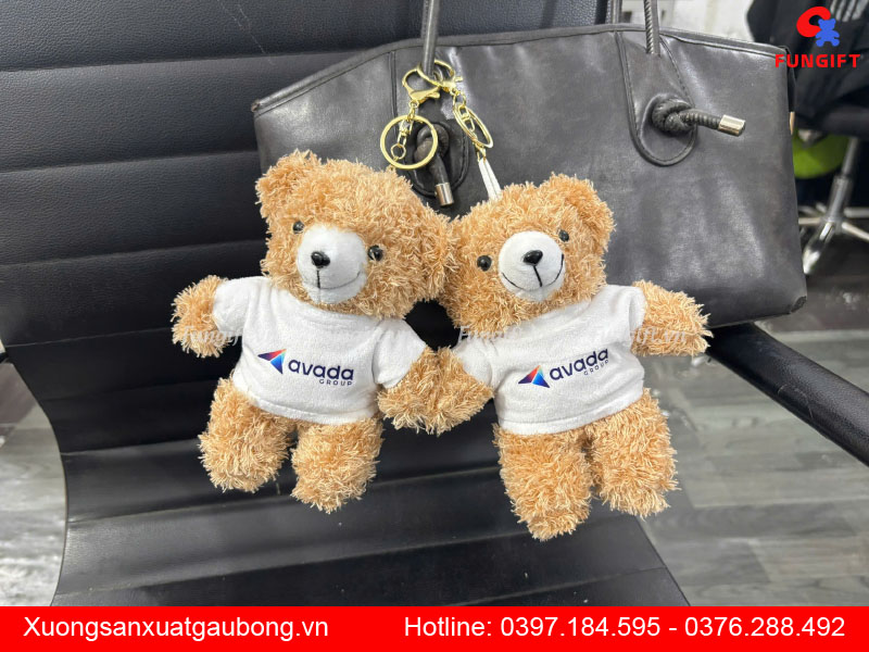 Sản xuất gấu móc khóa in giá rẻ