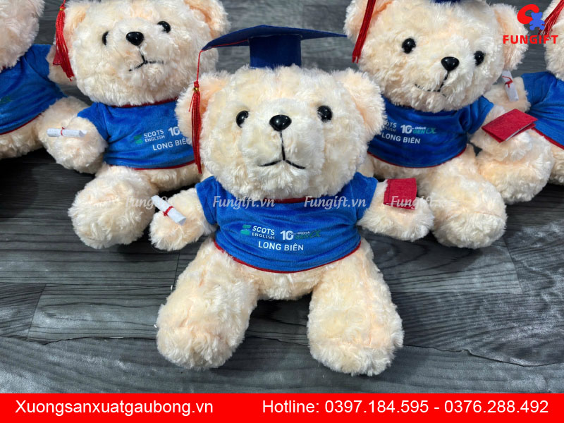 Đặt làm gấu bông in logo làm quà tặng