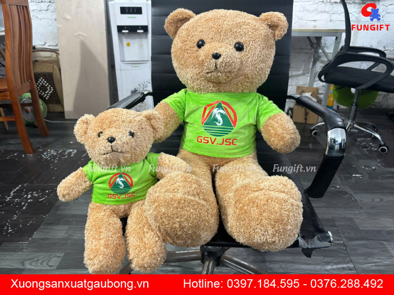 Gấu bông in logo theo yêu cầu
