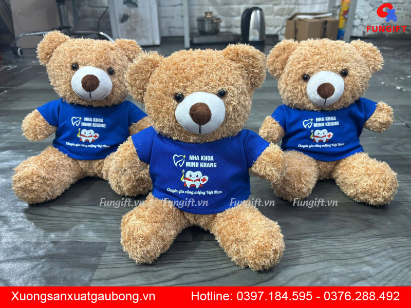Gấu bông in logo theo yêu cầu
