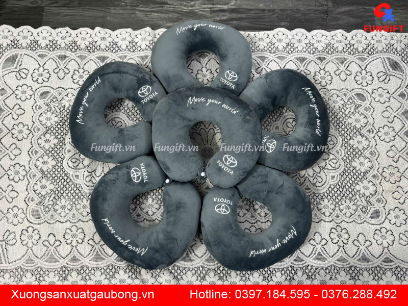 Gối kê cổ in thêu logo theo yêu cầu