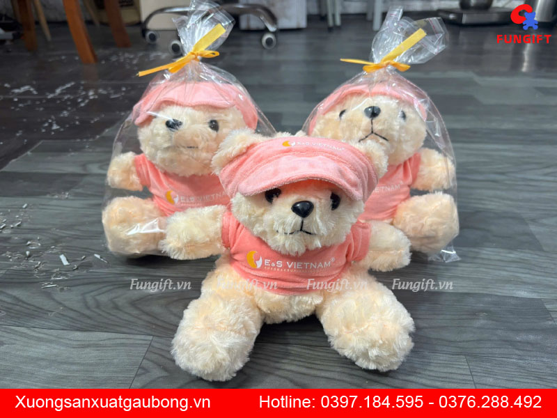 Gấu bông các loại in logo theo yêu cầu khách hàng