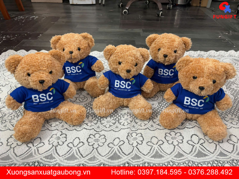 Gấu bông in logo công ty