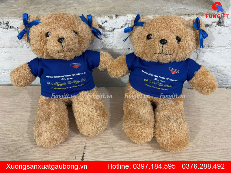 Gấu bông in logo theo yêu cầu