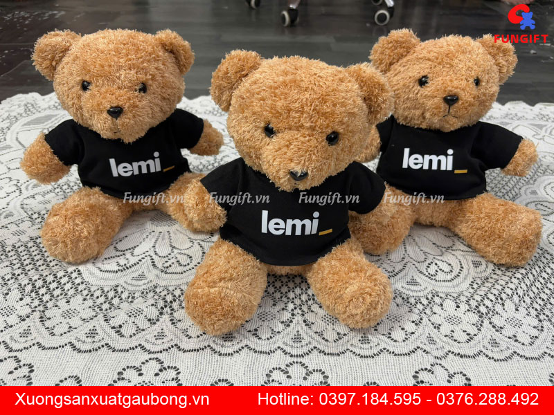 Gấu bông in logo theo yêu cầu