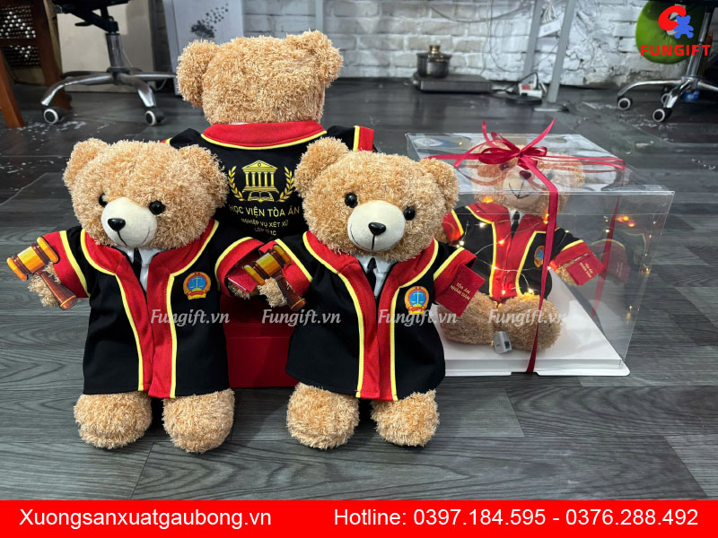 Gấu bông in theo yêu cầu của khách hàng