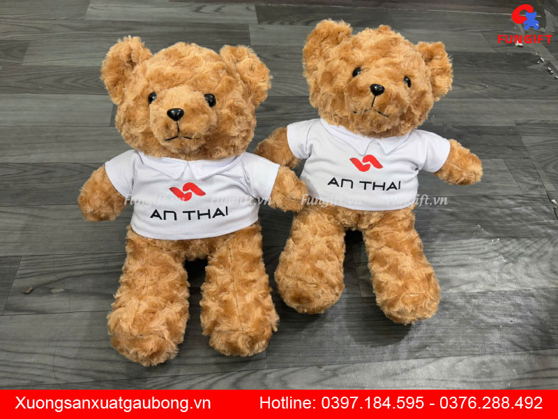 Gấu bông teddy in logo theo yêu cầu