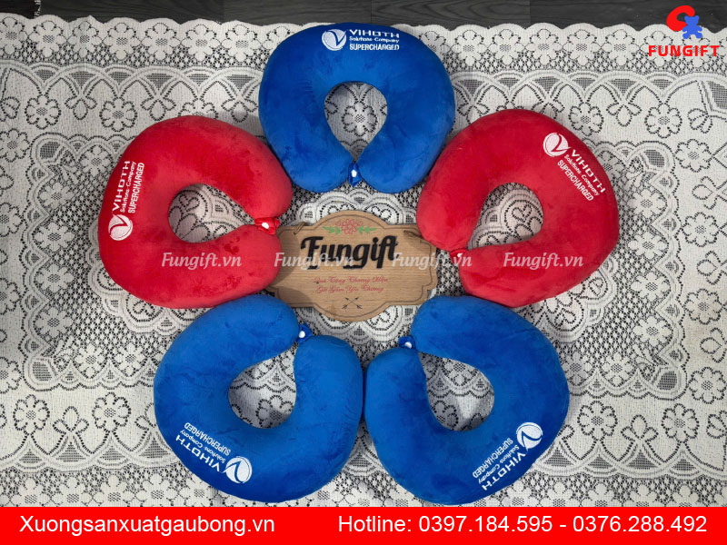 Gối kê cổ in logo theo yêu cầu