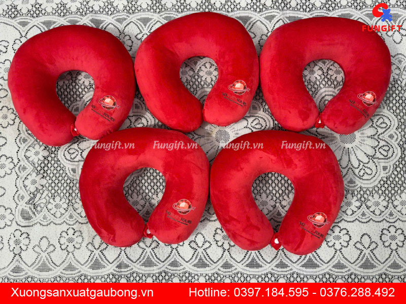 Gối kê cổ in logo theo yêu cầu