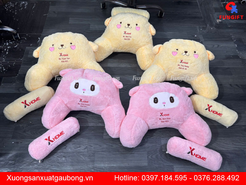 Gối tựa lưng hình thú chống mỏi lưng, cổ, vai gáy cho mọi đối tượng