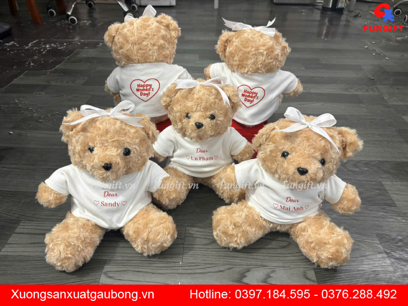 Làm gấu bông theo yêu cầu số lượng ít