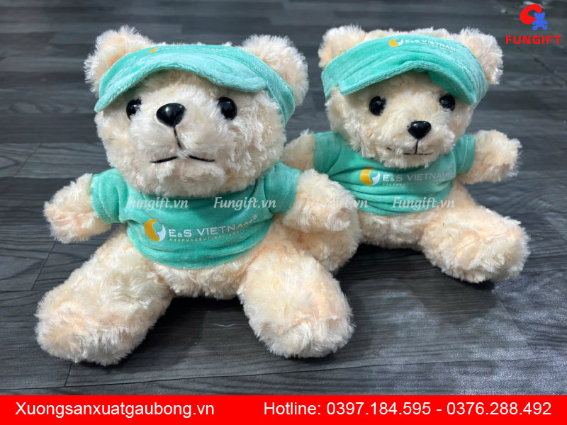 Xưởng may gấu bông in logo theo yêu cầu