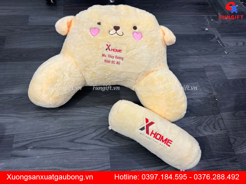 Xưởng sản xuất gối tựa lưng gắn ghế hình thú theo yêu cầu